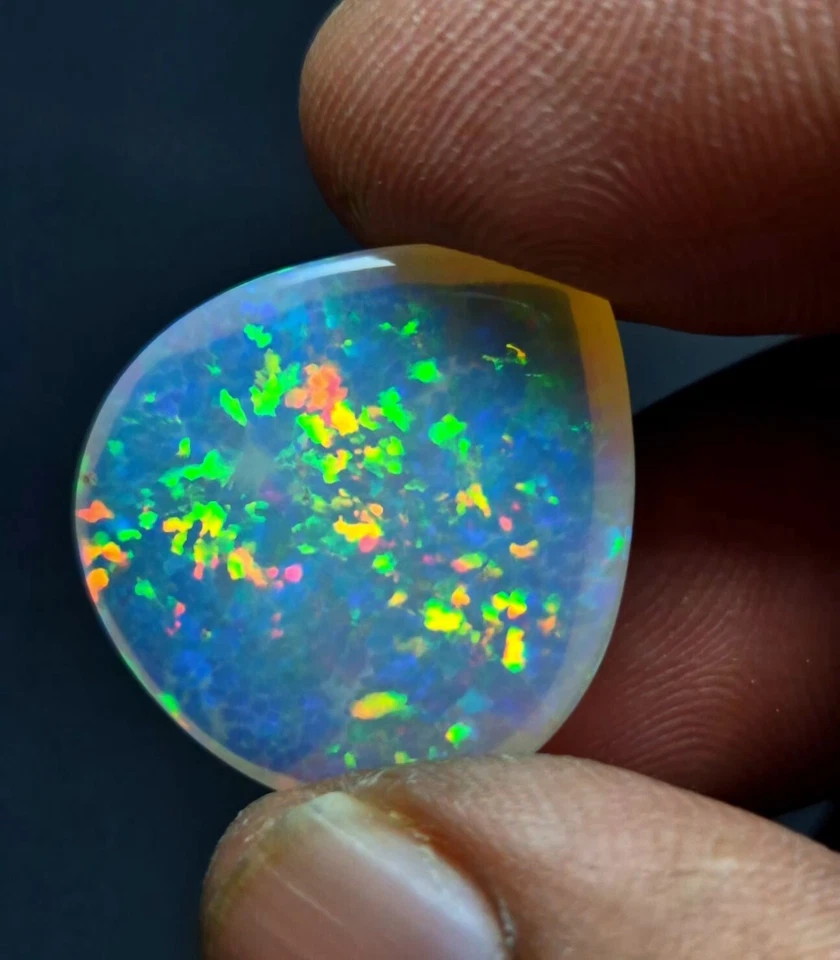 Alta Calidad Raro Ópalo de Fuego Cabina Única Ópalo de Fuego Grado Superior Punto Ópalo de Fuego Cabina Foto 3 de 4