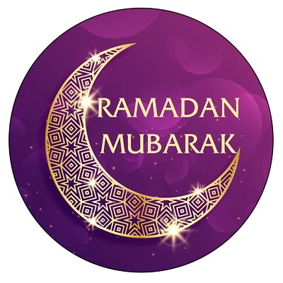 Eid Mubarak-stickers, 20 vellen ronde Ramadan Kareem-stickers