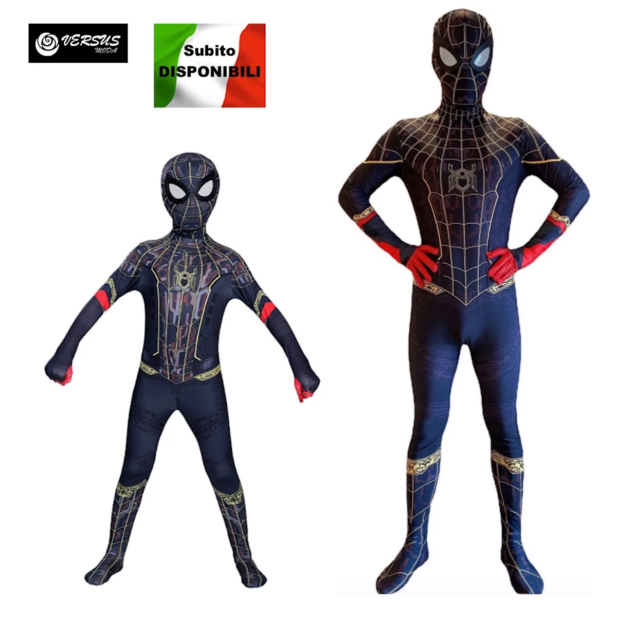 Spiderman Costume Carnevale Spider Man Way Home Bimbo Uomo Cosplay SPM025