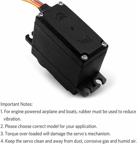 100% Metal Gear MG996R Digital Servo Motor 180° Torque 15KG for RC Dual Pack - Bild 7 von 10