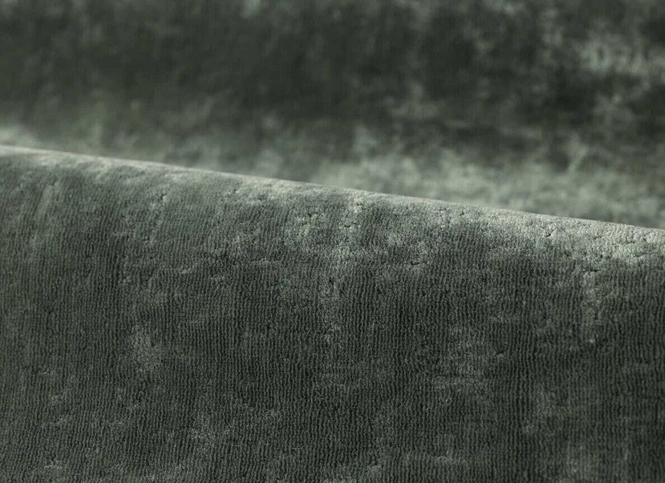 ZOFFANY CURTAIN FABRIC DESIGN  Curzon  Velvet 2.7 METRES GREEN SLATE VELVET - Image 2 of 4