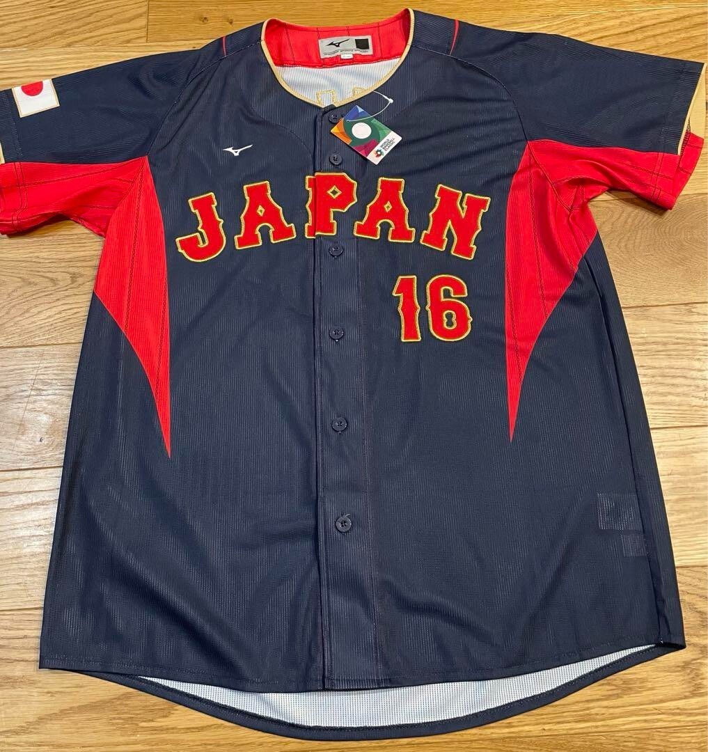 Shohei Ohtani #16 WBC JAPAN Replica Home Uniform O XL Size Shohei Ohtani #16 WBC JAPAN Replica Home Uniform O XL Size