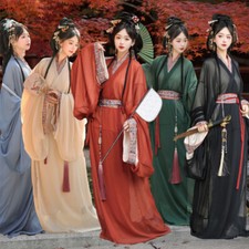 Adult Hanfu Robe Student Female Fairy Ancient Costume Women Classical Cosplay Tr