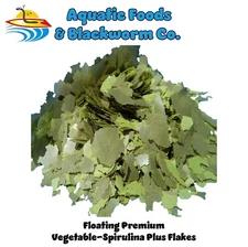 Vegetable-Spirulina Plus Tropical Fish Flakes, USA Made