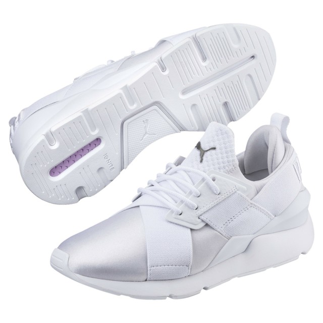 puma muse satin white