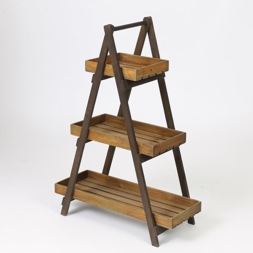 Winsome House 3 Tier Indoor Outdoor Ladder Plant Stand Brown For Sale Online Ebay