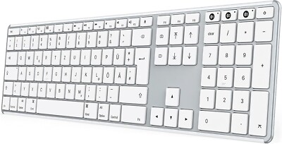 Bluetooth Tastatur für Mac, Multi-Device & Easy-Switch Feature, Apple-Shortcuts,