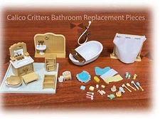 Vtg Calico Critters Bathroom Replacement Furniture Accessories U CHOOSE UPDATED