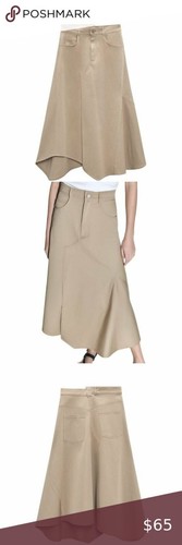 Zara Asymmetric Gaberdine Skirt