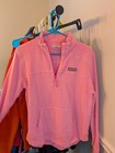Vineyard Vines Bright Pink Quarter Zip Pull Over 