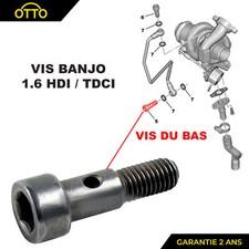 Schraube Banjo Schlauch Öl Citroen Peugeot 0376.56 037656 Turbolader 1.6 HDI 110
