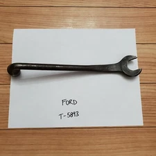 Vtg Ford Script Model T Combination Wrench T5893 15/16" Plug X 5/8" Socket Lug