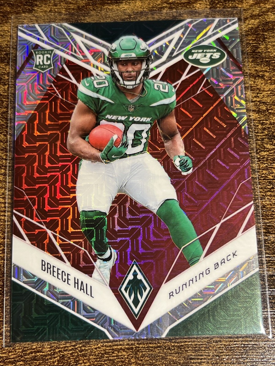 BREECE HALL 2022 Panini Phoenix Rookie Red Mojo /10 #114 Jets RC
