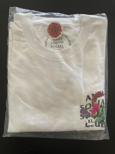 Camiseta blanca antisocial del club social solo espinas FW22 nueva rara ASSC - Imagen 1 de 5