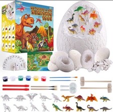 Dino Eggs Dig Kit, Dinosaur Eggs Excavation Science Kits Toys for Kids Age 3-8