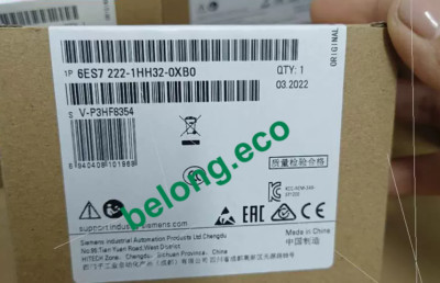 Siemens 6ES7222-1HH32-0XB0, SM 1222 PLC I/O Module 16 Outputs 2 A 24 V dc, 100 x 45 x 75 mm