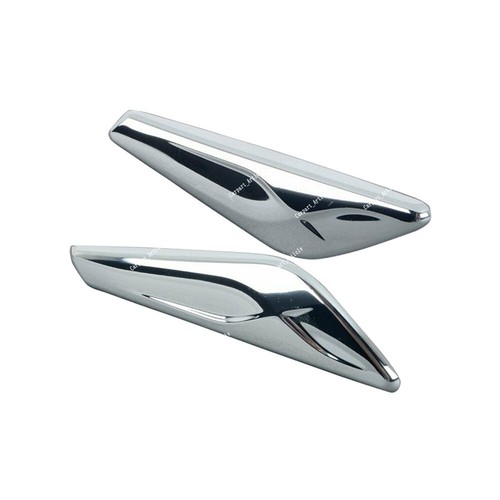 Chrome Left & Right Side Marker Fender Finisher Trim Fits BMW F25 F26 X3 X4 - Picture 4 of 8