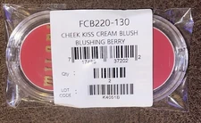 Lot of 2 Milani Cheek Kiss Cream Blush - Blushing Berry - 130 - 0.21oz