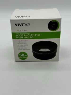 Vivitar HD Multi-Coated 58mm .43x Wide Angle Lens with Macro New In Box