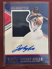 2018 USA Baseball Stars & Stripes Jerseys Blue Ink /199 Johnny Aiello #11 Auto