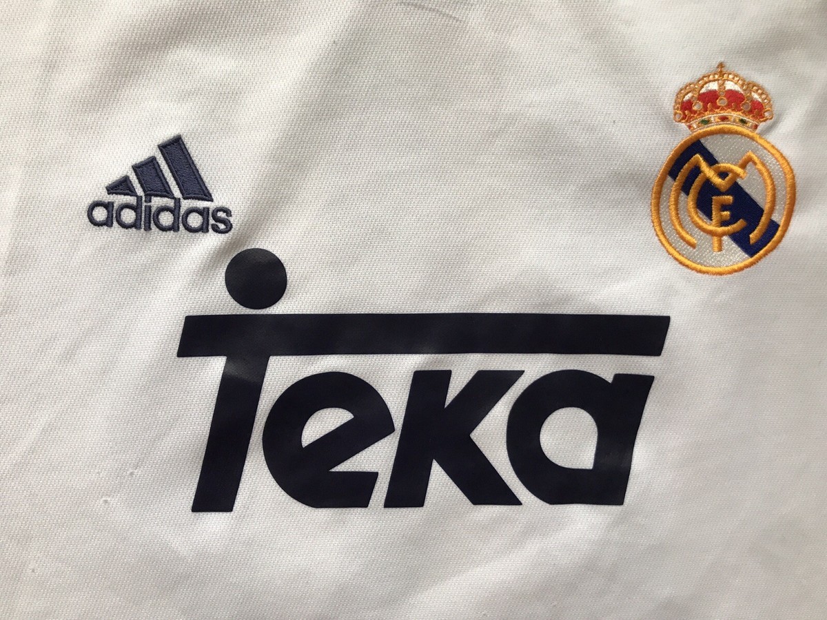 REAL MADRID 2000 2001 HOME FOOTBALL SHIRT JERSEY ADIDAS