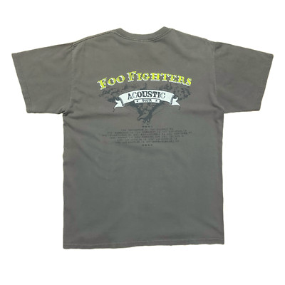 Vintage 2006 Foo Fighters Acoustic Tour Skin And Bones Licensed T-Shirt Sz M