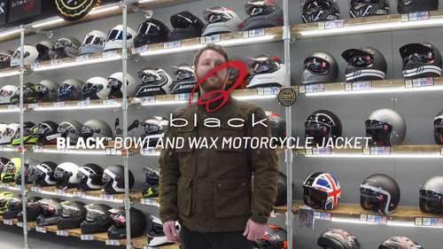 Black Bowland CE Class AA Wax Motorcycle Jacket For Bike Riding - Video 1 of 1