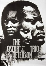 OSCAR PETERSON TRIO 1965 German A0 concert poster GUNTHER KIESER NM