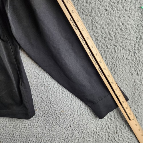Michael Kors Full Zip Shirt Jacket Men's M Black Collared Pockets Long Sleeve - Picture 10 of 14