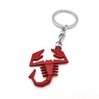 Red Scorpion KeyChain Key Ring Fob for Abarth 500 595 695 124 125 Punto Bravo