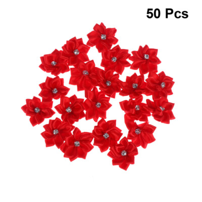 50 Pcs Brosche Stoffblumen Für Kleider Weihnachtsdekoration Sammelalbum