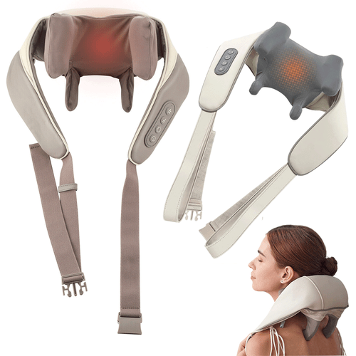 Electric Shiatsu Neck Shoulder Back Massager Deep Kneading Home Car Office