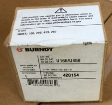 Burndy U166/U459 Stainless Steel Circular Butting Twin U Die, Index 166, 459