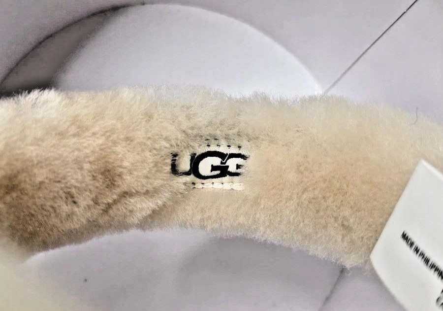UGG Australia Camel Shearling Sherpa Ear Muffs Adjustable Winter NWT image 5