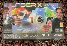 LASER X ULTRA DOUBLE BLASTERS 2 PLAYERS LASER TAG GAMING SYSTEM
