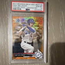 2017 Bowman Mega Cody Bellinger #BCP149 Orange Refractor /25 PSA 10
