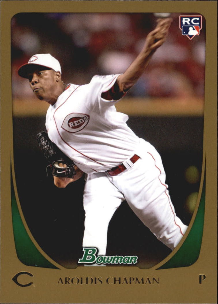 2011 Bowman Gold #197 Aroldis Chapman - BB