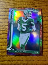 2025 Topps Chrome Garrett Wilson Football Leather Refractor #235