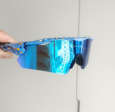 Oakley Radar EV Path OO9208 Prizm Sunglasses Speckled Blue Frame Blue Lens