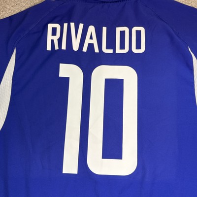 Nike Brazil 2002 Away Jersey World Cup Rivaldo #10 Camiseta Futbol