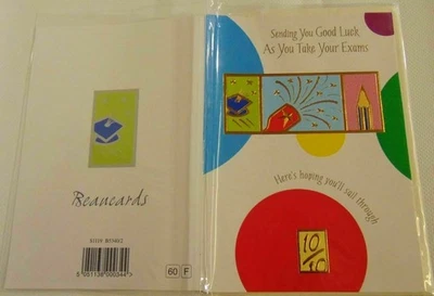 Carte de prise d'examens "Vous envoyer bonne chance pendant que vous passez... - Photo 1/4