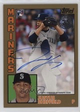 2019 Topps 1984 Baseball Rookies Gold 43/50 Justus Sheffield #84R-JSH Auto 8k4