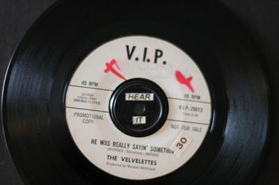 THE VELVELETTES ''HE WAS REALLY SAYIN' SOMETHIN' ON V.I.P.  ( PROMO-VG++) LISTEN!