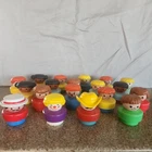 Vintage Fisher Price Little People Chunky Lot Of 19 Clown Carnival Man Cowboy...