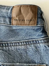 Women’s Jeans American Eagal Comfort Waistband Distressed Size 0 Long Inseam