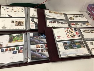 4 Albums Of GB First Day Covers