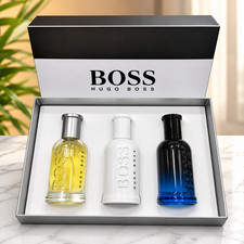 Hugo Boss Men's 3 Piece Eau de Toilette Gift Set Fragrance Collection New Box