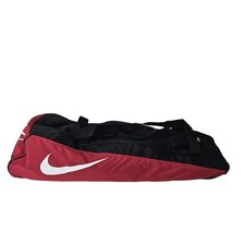 Nike Baseball Equipment Bag Black Red Large 35 Inch Duffle Shoulder Vintage Logo