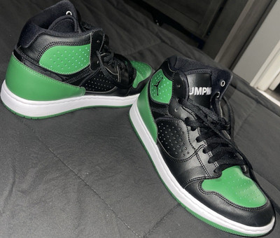 Jordan Access Men s Mid Top Sneakers Black Aloe Verde White AR3762-013