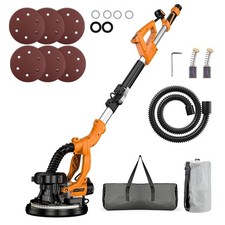 9 Drywall Sander 800w Pure Copper Motor Auto Vacuum Foldable Led 110v Us Plug